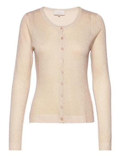 New Laura Cardigan Tops Knitwear Cardigans Beige Minus