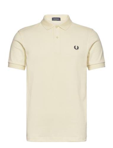 The Fred Perry Shirt Tops Polos Short-sleeved Cream Fred Perry