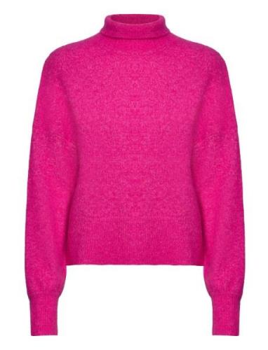 Nola T-N 7355 Tops Knitwear Turtleneck Pink Samsøe Samsøe