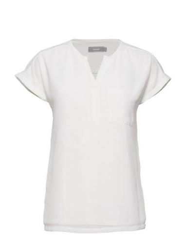 Zawov 2 Blouse Tops T-shirts & Tops Short-sleeved White Fransa
