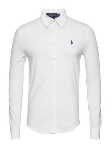 Featherweight Mesh Shirt Designers Shirts Casual White Polo Ralph Laur...