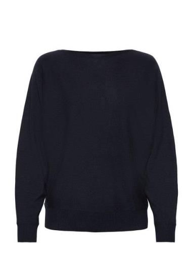 Cuannemarie Batwing Jumper Tops Knitwear Jumpers Blue Culture