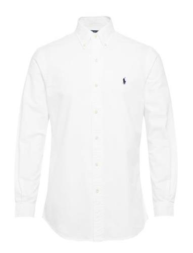 Custom Fit Garment-Dyed Oxford Shirt Designers Shirts Casual White Pol...