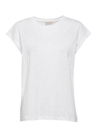 Leti T-Shirt Tops T-shirts & Tops Short-sleeved White Minus