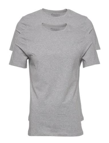 2-Pack Crew Neck Tops T-shirts Short-sleeved Grey Bread & Boxers