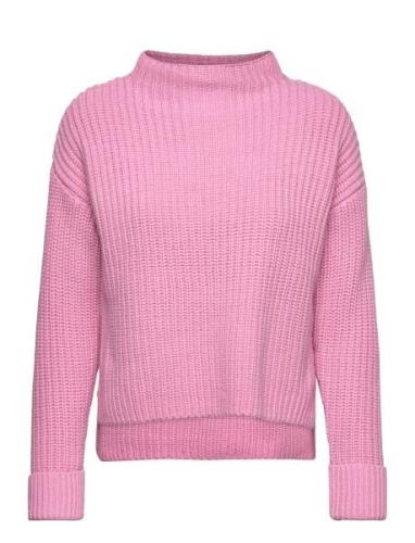 Slfselma Ls Knit Pullover Noos Tops Knitwear Jumpers Pink Selected Fem...