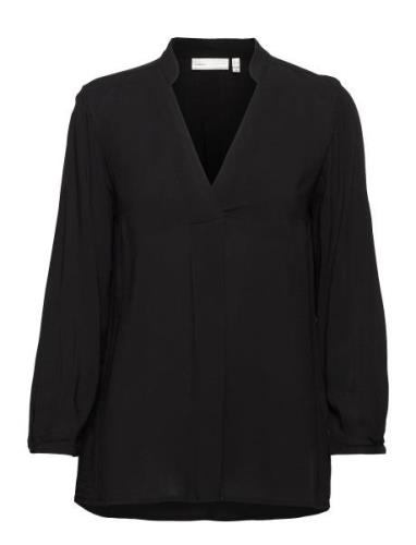 Viksaiw Blouse Tops Blouses Long-sleeved Black InWear
