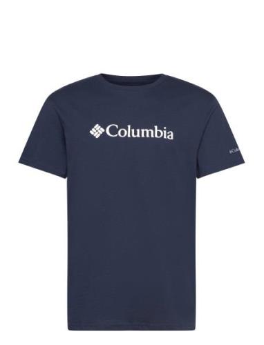 Csc Basic Logo Short Sleeve Sport T-shirts Short-sleeved Navy Columbia...