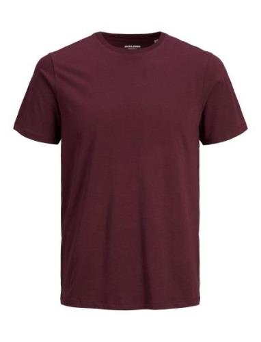 Jjeorganic Basic Tee Ss O-Neck Noos Tops T-shirts Short-sleeved Burgun...