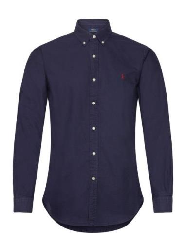 Gd Oxford-Sl Bd Ppc Sp Tops Shirts Casual Navy Polo Ralph Lauren