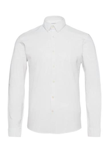 Yarn Dyed Oxford Superflex Shirt Tops Shirts Casual White Lindbergh