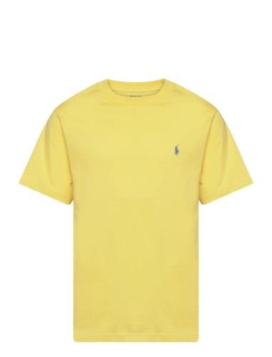 Cotton Jersey Crewneck Tee Tops T-shirts Short-sleeved Yellow Ralph La...