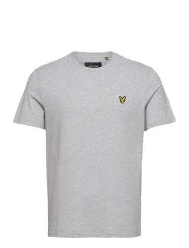 Plain T-Shirt Tops T-shirts Short-sleeved Grey Lyle & Scott