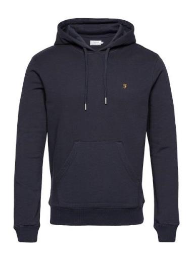 Zain Ls Hoodie Tops Sweat-shirts & Hoodies Hoodies Blue Farah