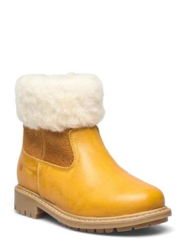 Timian Wool Top Boot Talvisaappaat Yellow Wheat