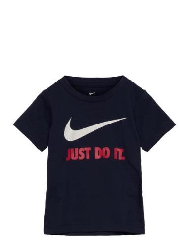 Nike Swoosh Just Do It Tee Sport T-shirts Short-sleeved Black Nike