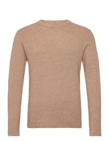 Slhrocks Ls Knit Crew Neck W Tops Knitwear Round Necks Brown Selected ...