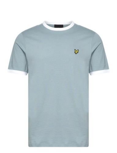 Ringer T-Shirt Tops T-shirts Short-sleeved Blue Lyle & Scott