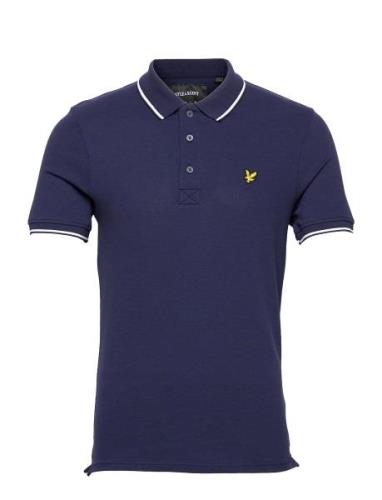 Tipped Polo Shirt Tops Polos Short-sleeved Blue Lyle & Scott