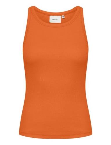 Drewgz Sl Top Tops T-shirts & Tops Sleeveless Orange Gestuz