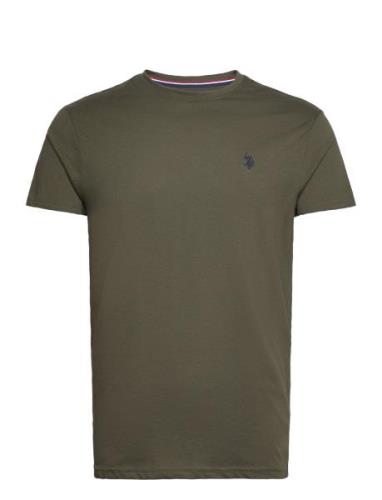 Arjun T-Shirt Tops T-shirts Short-sleeved Khaki Green U.S. Polo Assn.