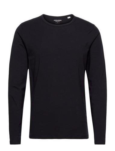 Jjebasic O-Neck Tee L/S Noos Tops T-shirts Long-sleeved Black Jack & J...