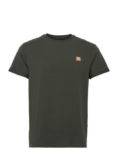 Basic Organic Tee Tops T-shirts Short-sleeved Green Clean Cut Copenhag...