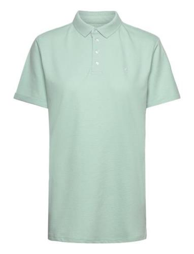 Silkeborg Stretch Polo Tops Polos Short-sleeved Green Clean Cut Copenh...