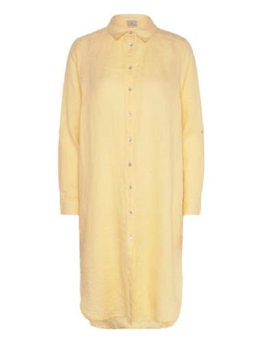 B. Copenhagen Casual Dress Tops Shirts Long-sleeved Yellow Brandtex