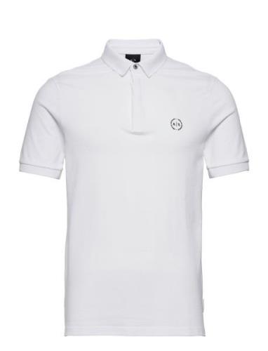 Polo Tops Polos Short-sleeved White Armani Exchange