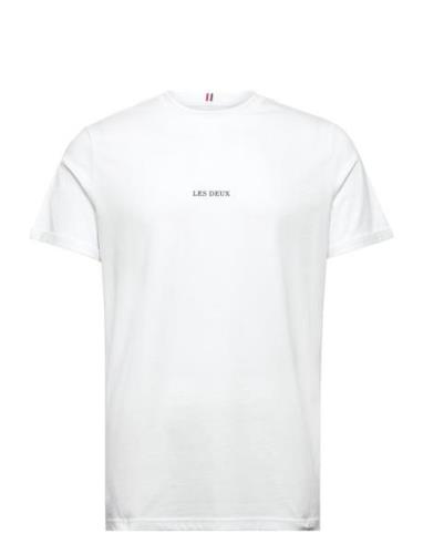 Lens T-Shirt Tops T-shirts Short-sleeved White Les Deux