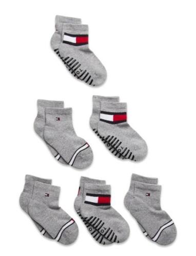 Th Baby Sock 6P Flag Sock Ecom Sukat Grey Tommy Hilfiger