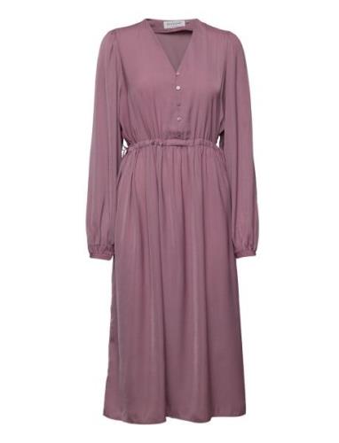 Recycled Polyester Dress Polvipituinen Mekko Purple Rosemunde