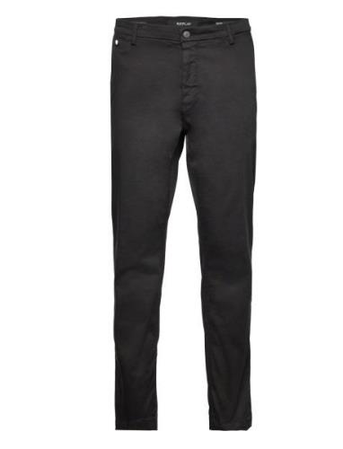 Benni Trousers Hyperchino Color Xlite Bottoms Trousers Chinos Black Re...