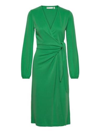 Catjaiw Wrap Dress Polvipituinen Mekko Green InWear