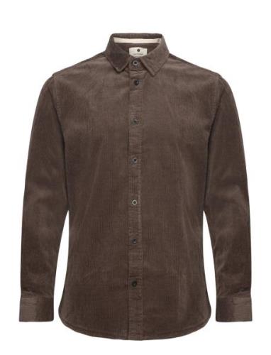 Akleif Corduroy Shirt Tops Shirts Casual Brown Anerkjendt