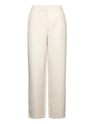 Vikamma Hw Pant Bottoms Trousers Straight Leg Cream Vila