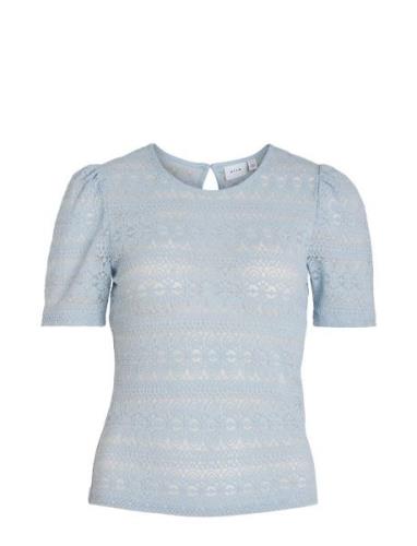 Vichikka Puff O-Neck S/S Top - Noos Tops T-shirts & Tops Short-sleeved...