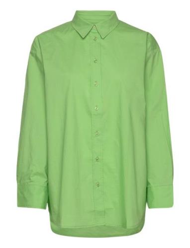 Savannapw Sh Tops Shirts Long-sleeved Green Part Two