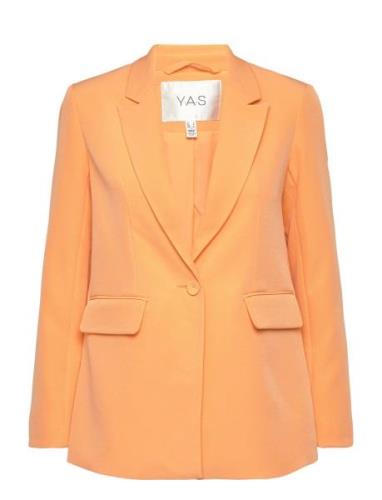 Yasbluris Ls Blazer Noos Blazers Single Breasted Blazers Orange YAS