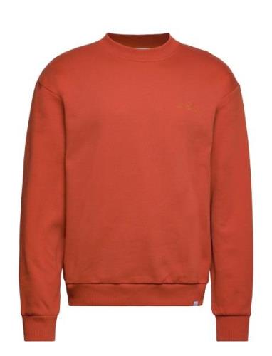 French Sweatshirt Tops Sweat-shirts & Hoodies Hoodies Orange Les Deux