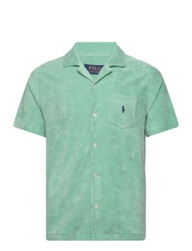 Rec Lw Cotton Terry-Ssl-Sps Tops Shirts Short-sleeved Green Polo Ralph...