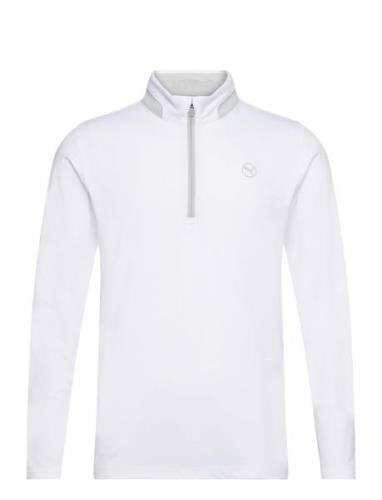 Lightweight 1/4 Zip Sport Sweat-shirts & Hoodies Sweat-shirts White PU...