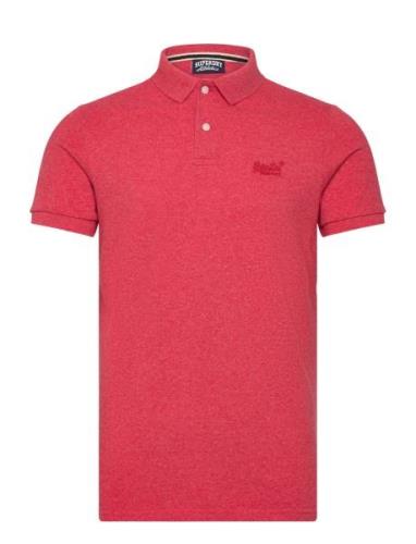 Classic Pique Polo Tops Polos Short-sleeved Red Superdry