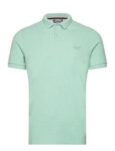 Classic Pique Polo Tops Polos Short-sleeved Green Superdry