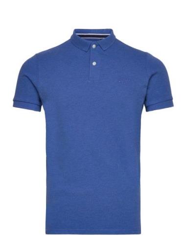 Classic Pique Polo Tops Polos Short-sleeved Blue Superdry