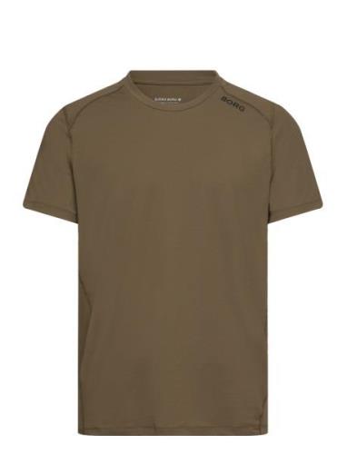 Borg Athletic T-Shirt Sport T-shirts Short-sleeved Khaki Green Björn B...