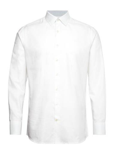 Slhslimdetail Shirt Ls Classic Noos Tops Shirts Casual White Selected ...