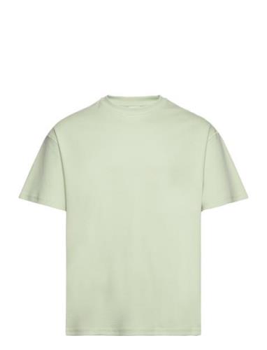 Sddanton Ss Tops T-shirts Short-sleeved Green Solid