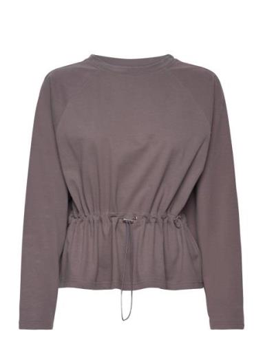 Esgrace Ls Blouse Tops Blouses Long-sleeved Grey Esme Studios